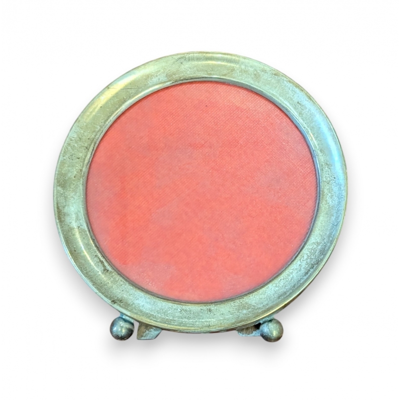 Cadre rond en argent