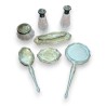 Garniture de coiffeuse en cristal et argent