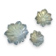 Lot de 3 vide-poches "Vigne" en argent