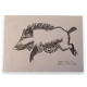 Gravure "Laie bondissant" de Robert HAINARD