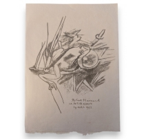 Gravure "Rainette chantant" de Robert HAINARD
