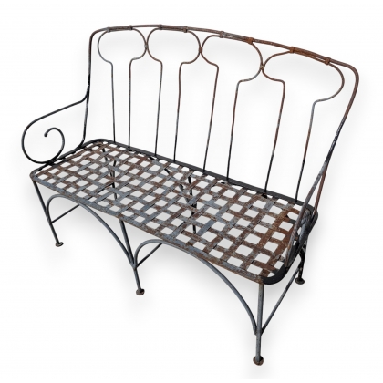Banc en fer forgé