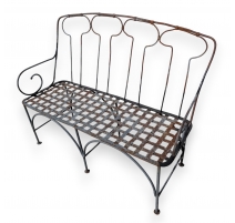 Banc en fer forgé