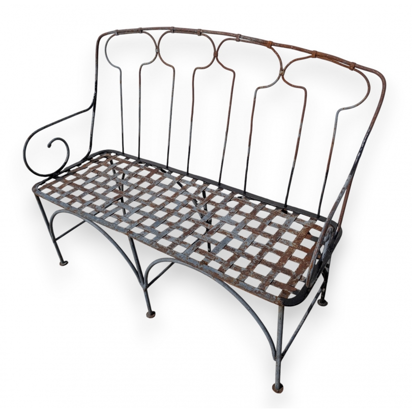 Banc en fer forgé