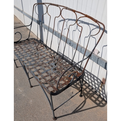 Banc en fer forgé