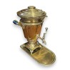 Samovar électrique en laiton avec son plateau