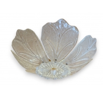 Plafonnier Fleur en verre de Murano et laiton