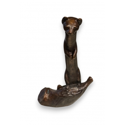 Bronze \"Hermine dressée\" signé GICÉ 09