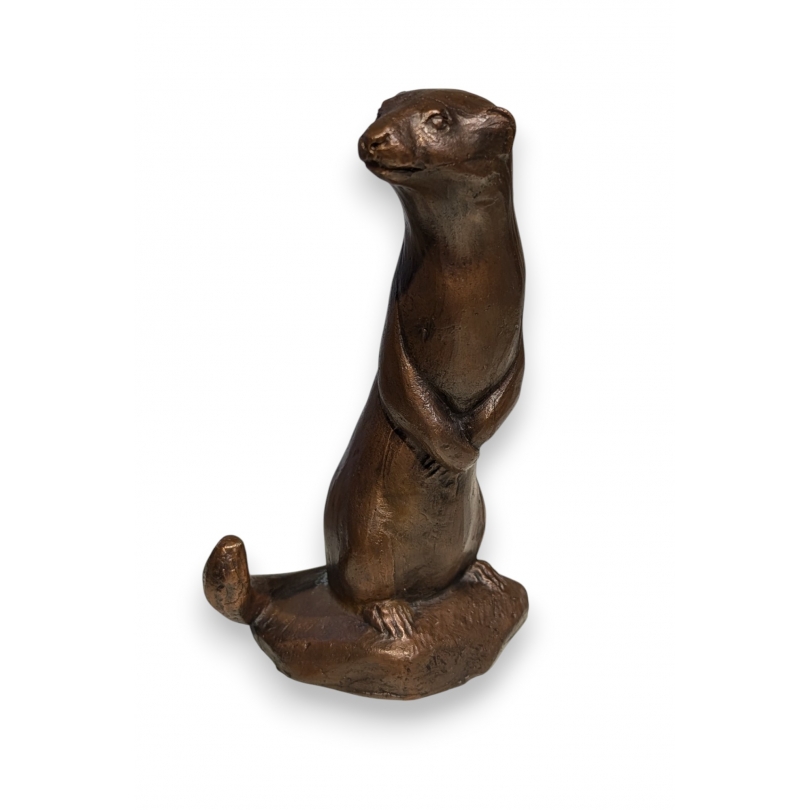Bronze sculpture ‘Standing Ermine’, signed GICÉ 95