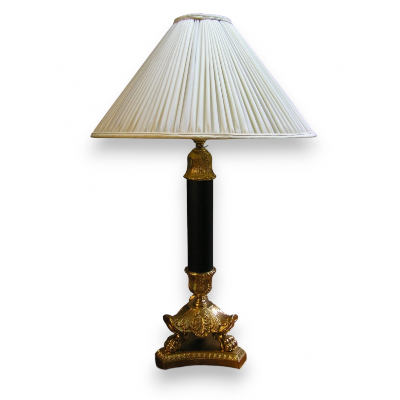 Lampe im Napoleon-III.-Stil mit Lampenschirm bei Moinat SA – Antiquitäten und Dekoration