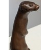 Bronze sculpture ‘Standing Ermine’, signed GICÉ 95