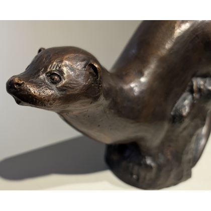 Bronze \"Loutre posée\" signé GICÉ 96