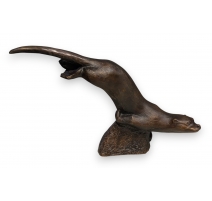Bronze "Loutre en plongée" signé GICÉ 06