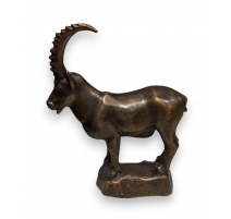 Bronze "Bouquetin des alpes" signé GICÉ 95