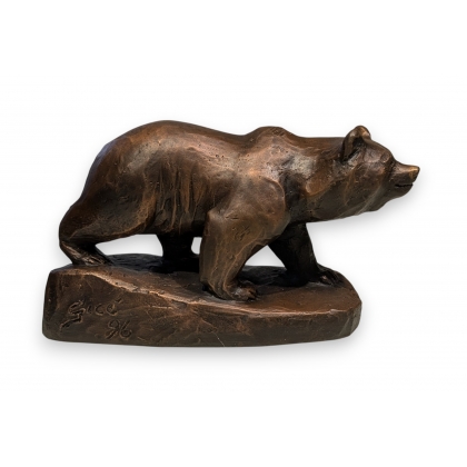 Bronze \"Ours brun\" signé GICÉ 96
