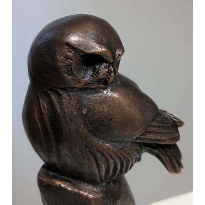 Bronze \"Chouette chevêchette\" signé GICÉ 92