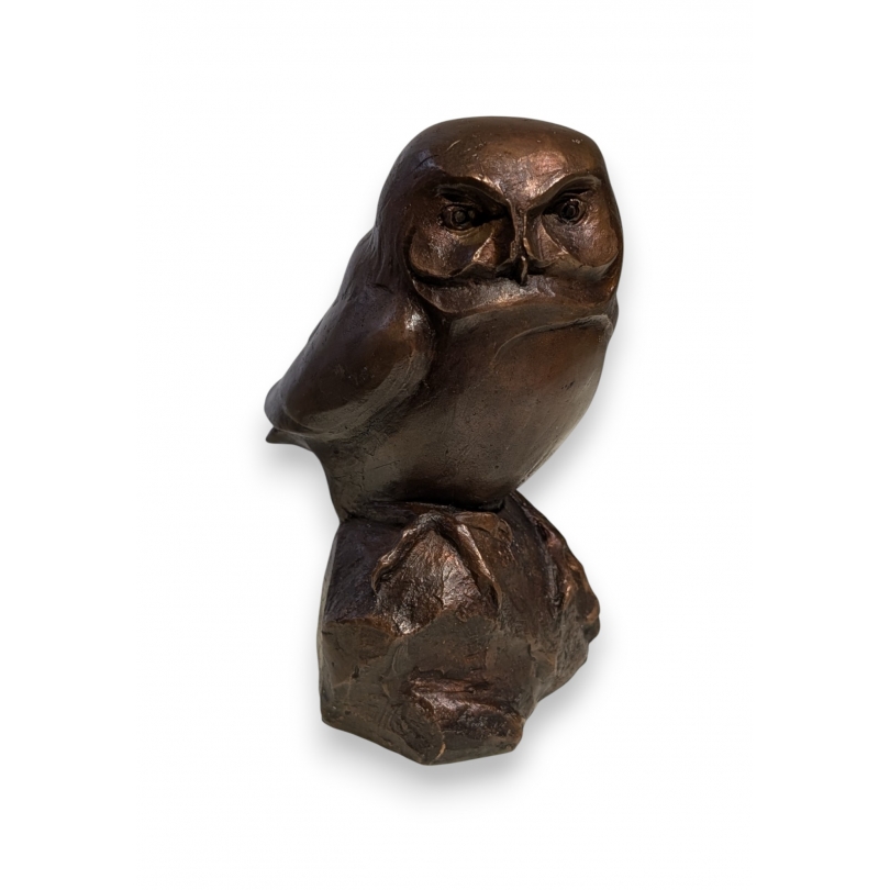Bronze "Chouette chevêchette dressée" signée GICÉ