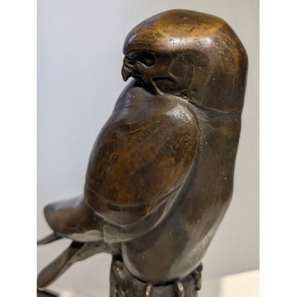 Bronze "Faucon hobereau" signé GICÉ 92
