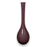 Vase Murano à long col violet