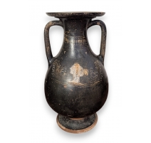 Vase greque Pelike, de style de Gnathia noir