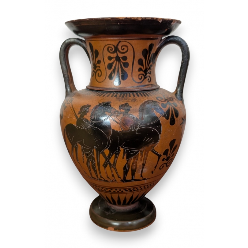 Amphore greque Chevaux