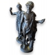 Paire de sculptures A l'antique en plâtre noir