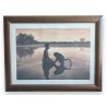 Framed print of "Child and Monkey" by COLBERT