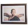 Framed print of "Child and Falcon" by COLBERT