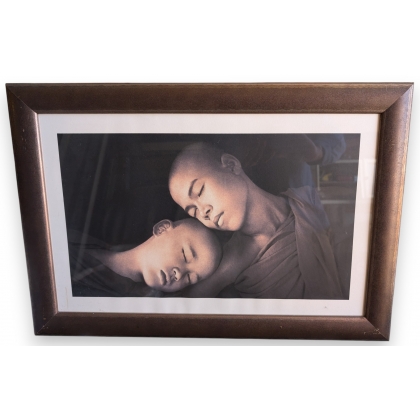 Framed print of "Sleeping Children" by COLBERT