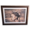 Framed print of "Child and Meerkat" by COLBERT