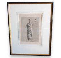 Gravure "Minerve" par GRANGER
