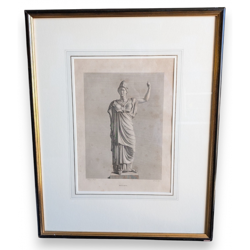 Gravure "Minerve" par GRANGER