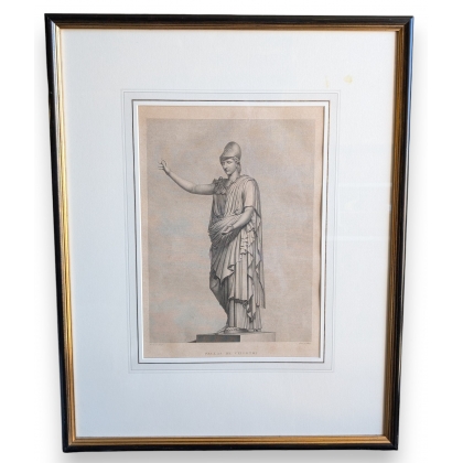 Gravure "Pallas de Velletri" par GRANGER