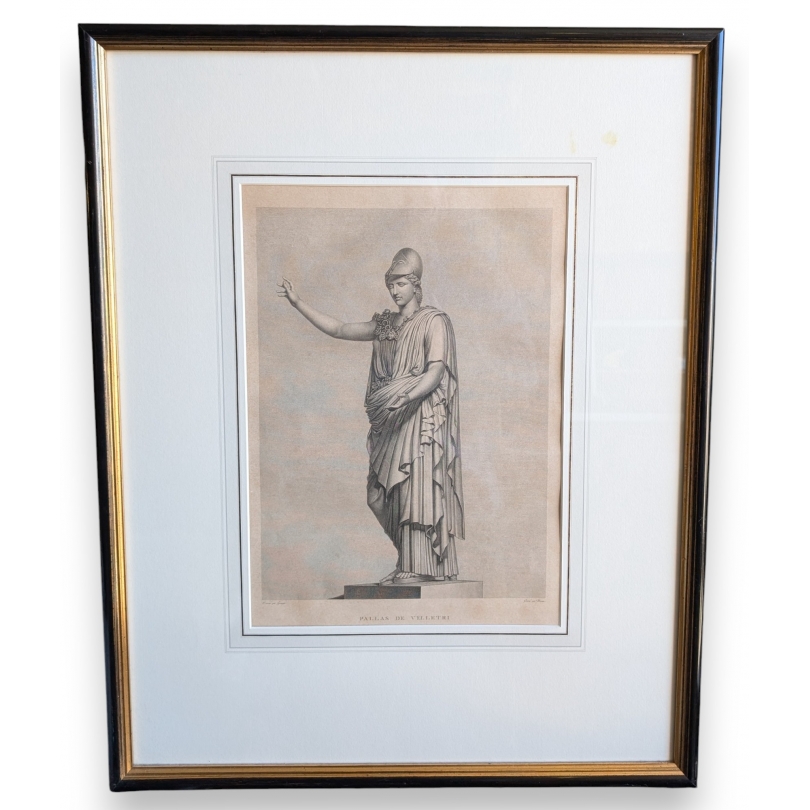 Gravure "Pallas de Velletri" par GRANGER