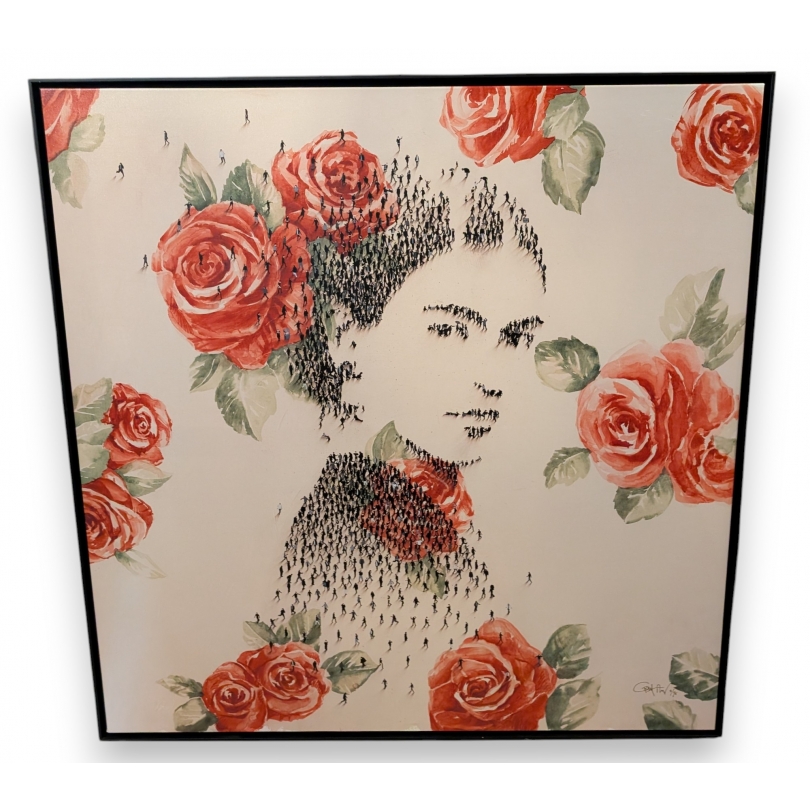 Impression sur toile \"Uno De La Casa Azul\"