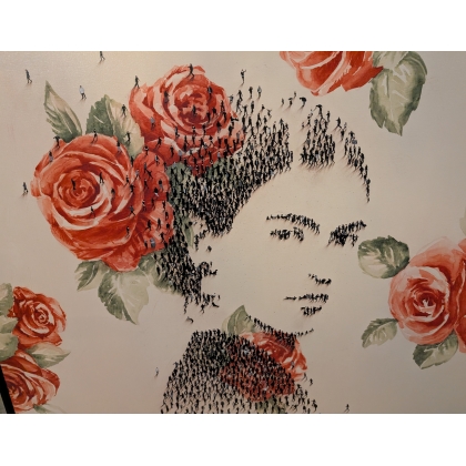 Impression sur toile \"Uno De La Casa Azul\"