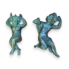 Paire de Putti en bronze