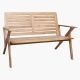 Banquette Odin en teck