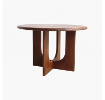 Table ronde Bullnose Coliseo en manguier