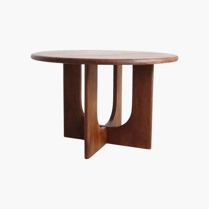 Table ronde Bullnose Coliseo en manguier