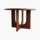Table ronde Bullnose Coliseo en manguier