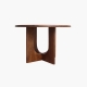 Table ronde Bullnose Coliseo en manguier