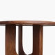 Table ronde Bullnose Coliseo en manguier