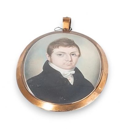 Miniature "Homme au manteau noir"