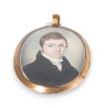 Miniature "Homme au manteau noir"