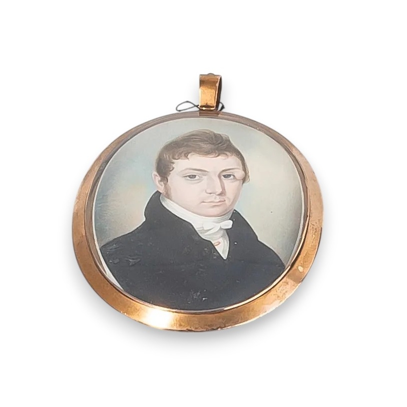 Miniature "Homme au manteau noir"