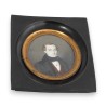 Miniature "Homme au manteau noir" signée PAGANINI