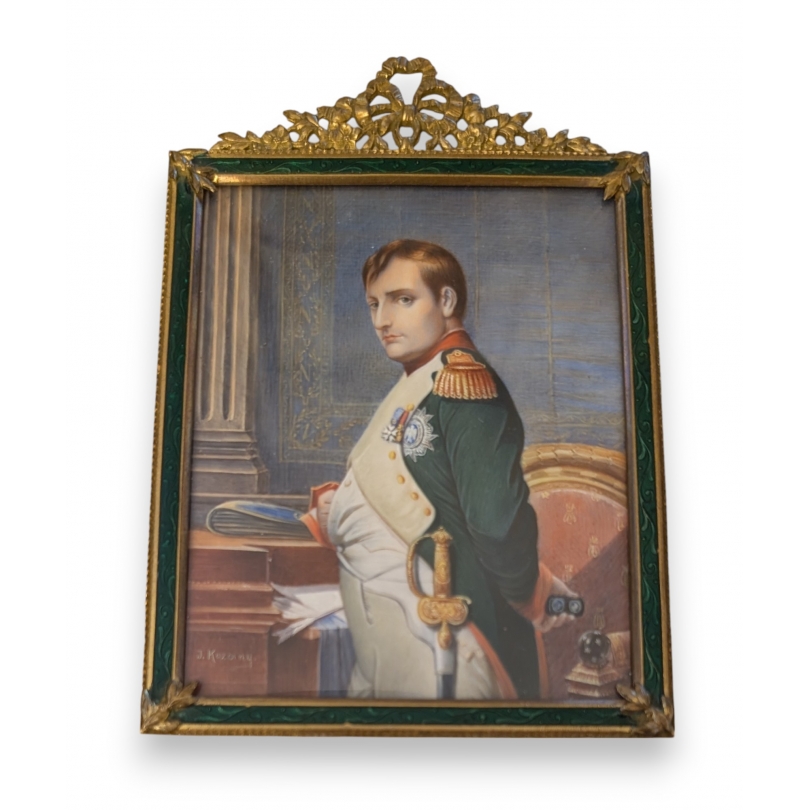 Miniature "Napoléon Bonaparte" signée J. KOZANY