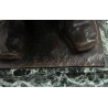 Bronze "Joueur de flute" signé E. BAZZARO