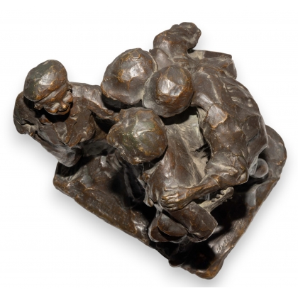 Bronze "Suonatori Ambulanti" signé DALCASTAGNÉ